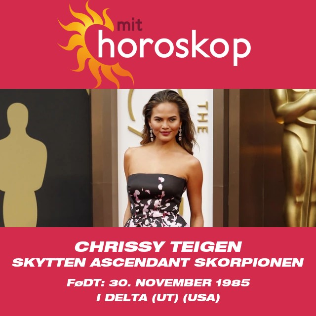Chrissy Teigen: Skytten Stjernetegn