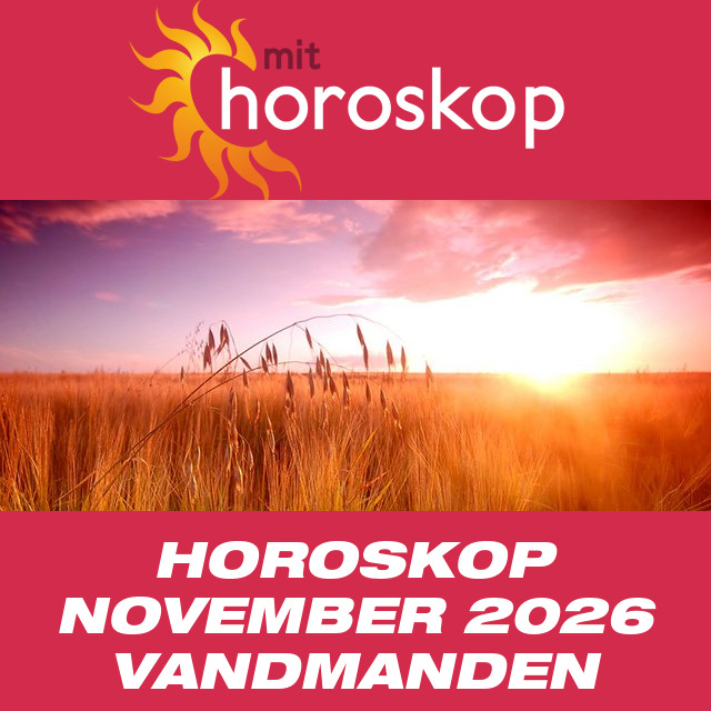 Kærlighedshoroskop for November 2026 for Vandmanden