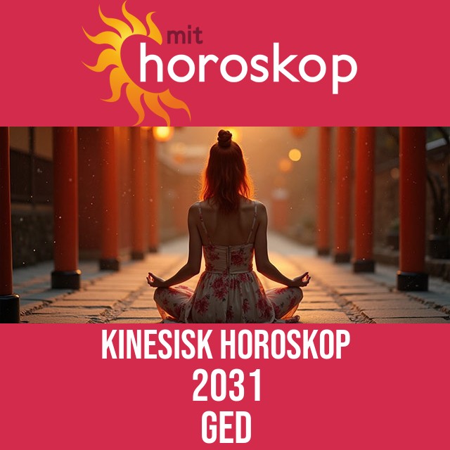 Kinesisk Horoskop for Geden 2031