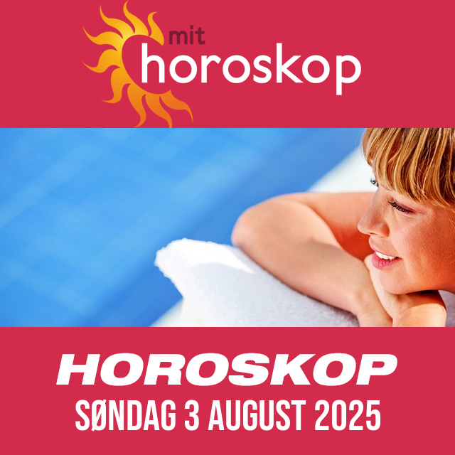 Daglig horoskop for Søndag 3 August 2025