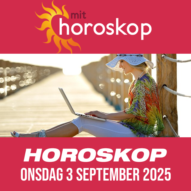 Daglig horoskop for Onsdag 3 September 2025