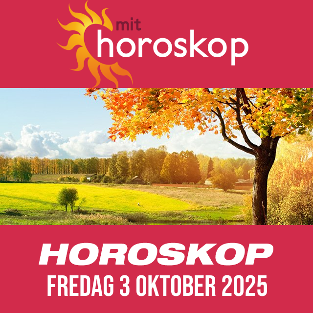 Daglig horoskop for Fredag 3 Oktober 2025