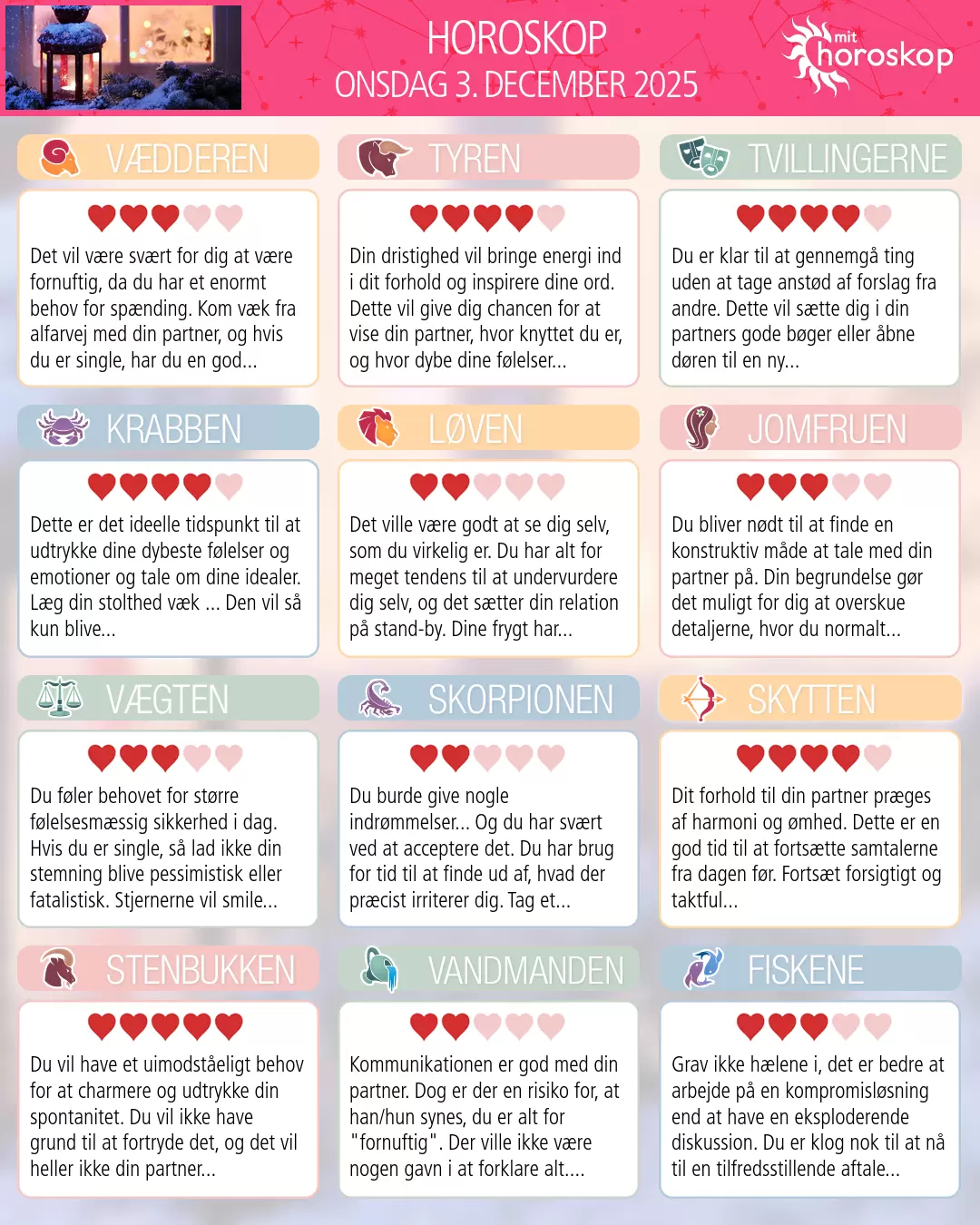 Vandmanden: dit horoskop for i morgen, 4. December 2025