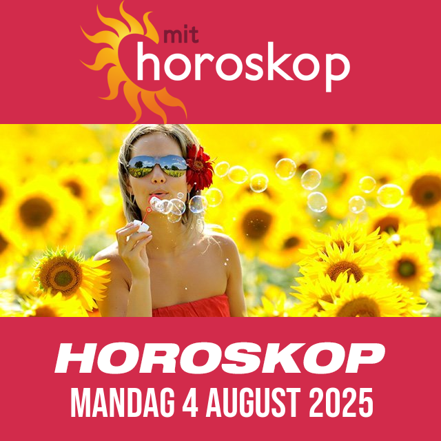 Daglig horoskop for Mandag 4 August 2025