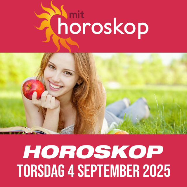 Daglig horoskop for Torsdag 4 September 2025