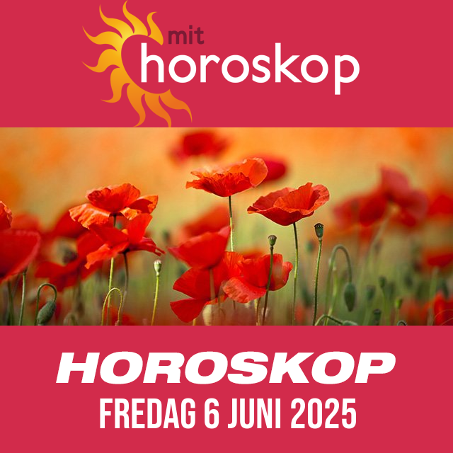 Daglig horoskop for Fredag 6 Juni 2025