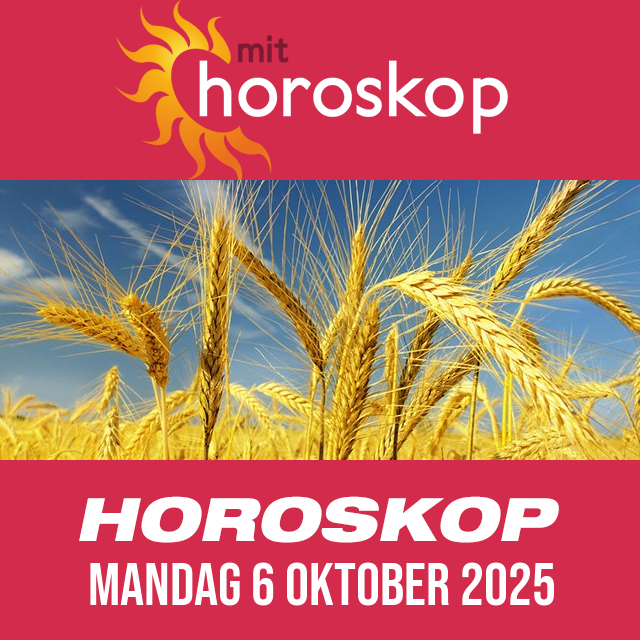 Daglig horoskop for Mandag 6 Oktober 2025