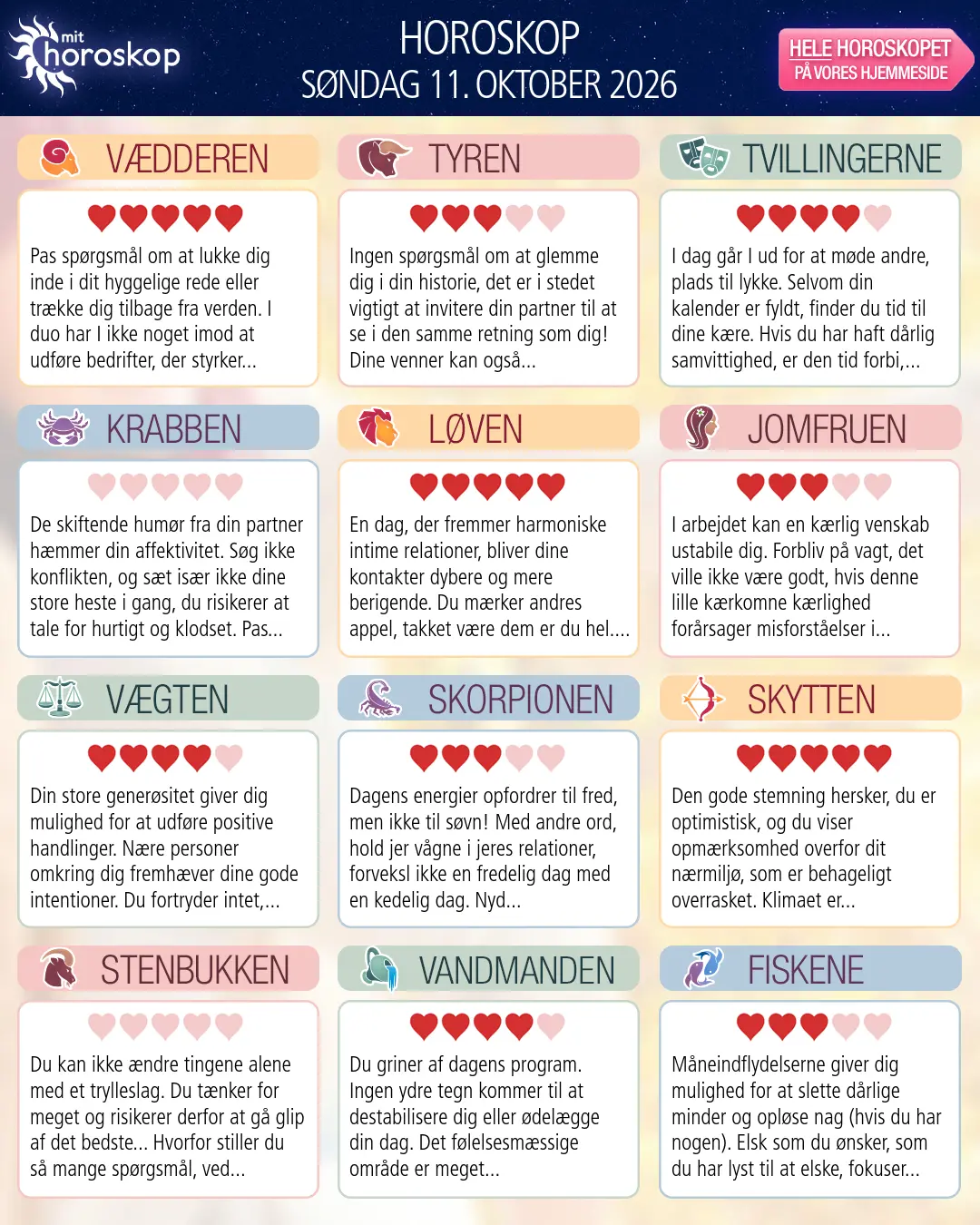 Skytten: dit horoskop for 13. Oktober 2026