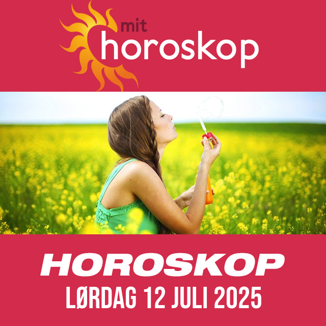 Daglig horoskop for Lørdag 12 Juli 2025