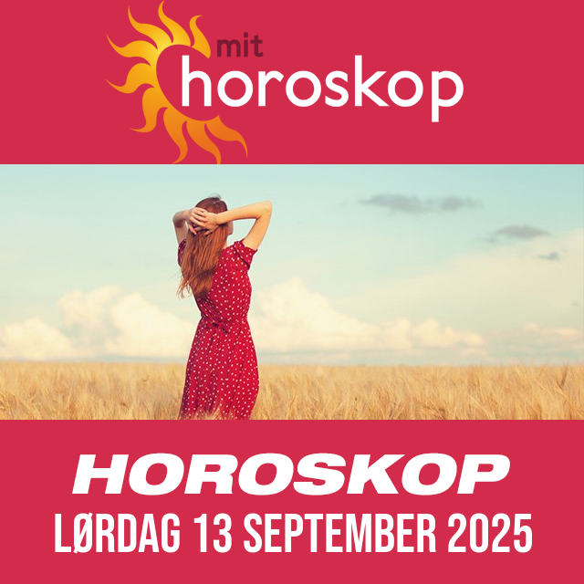 Daglig horoskop for Lørdag 13 September 2025