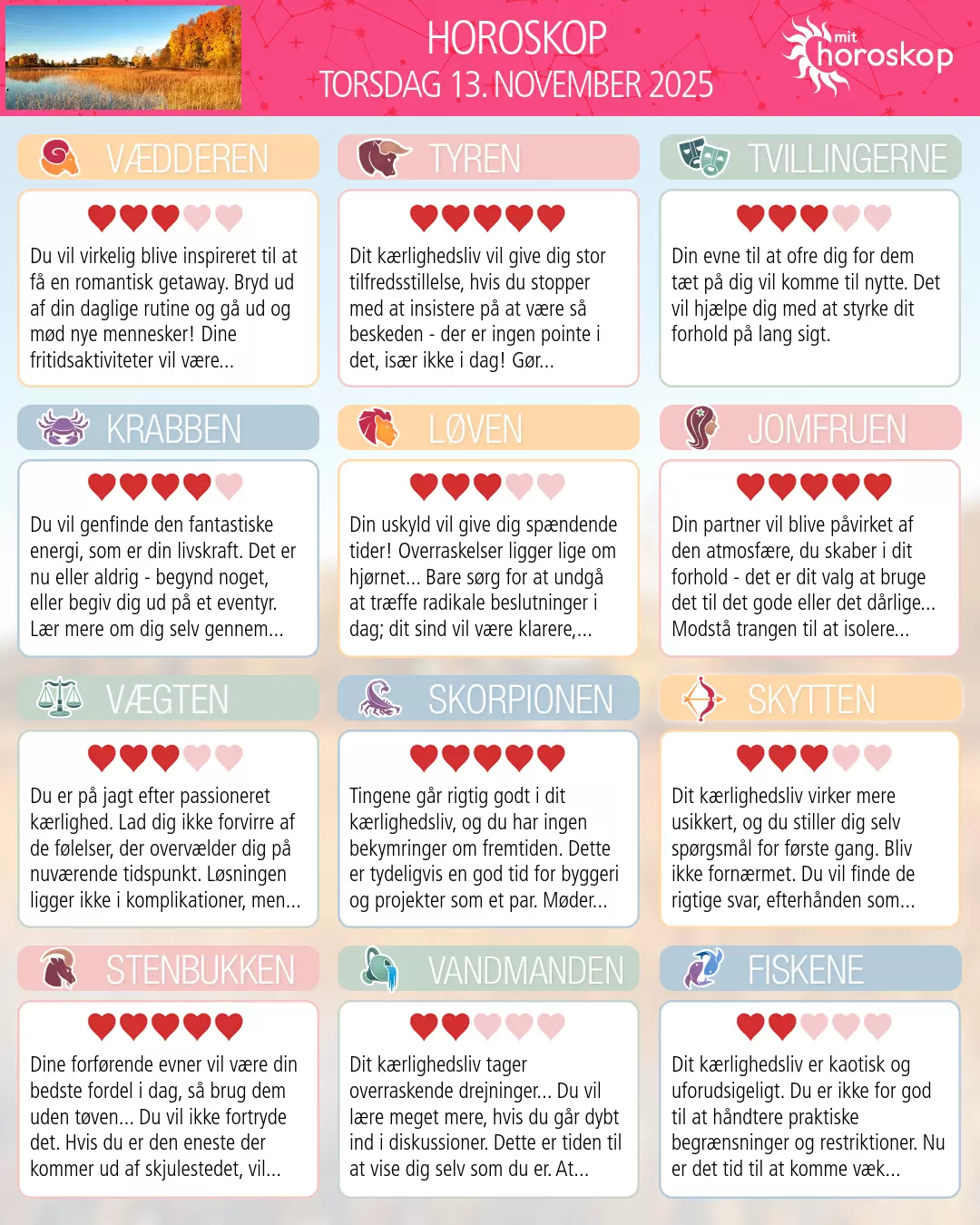 Stenbukken: dit horoskop for i morgen, 14. November 2025