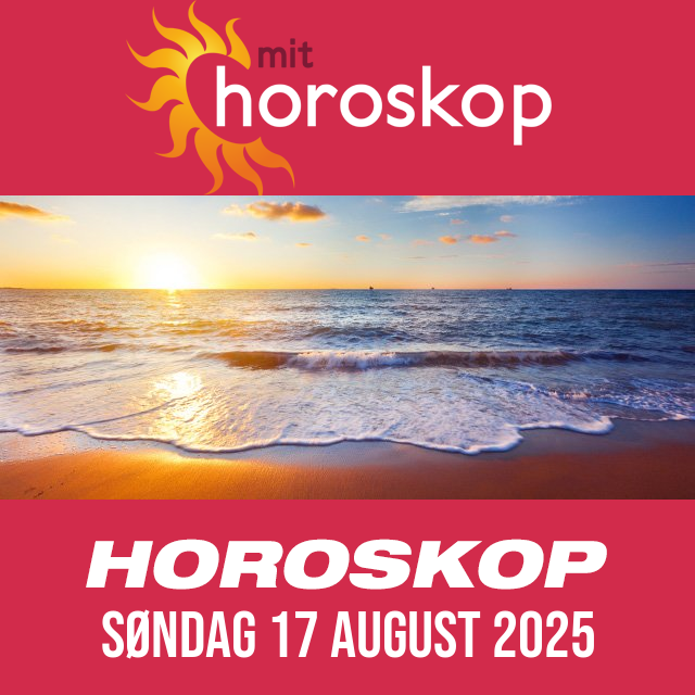 Daglig horoskop for Søndag 17 August 2025