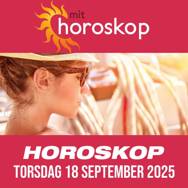 Daglig horoskop for Torsdag 18 September 2025