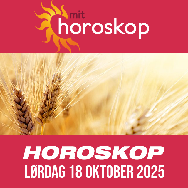 Daglig horoskop for Lørdag 18 Oktober 2025