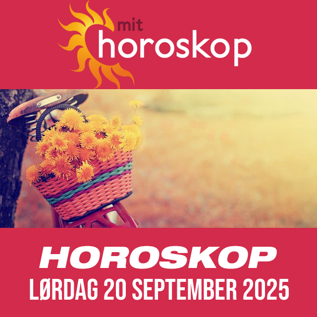 Daglig horoskop for Lørdag 20 September 2025