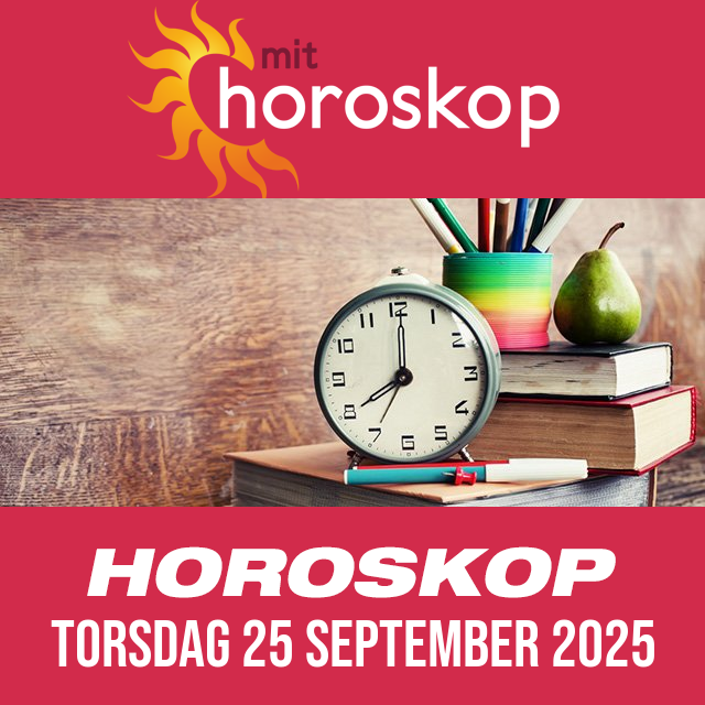 Daglig horoskop for Torsdag 25 September 2025