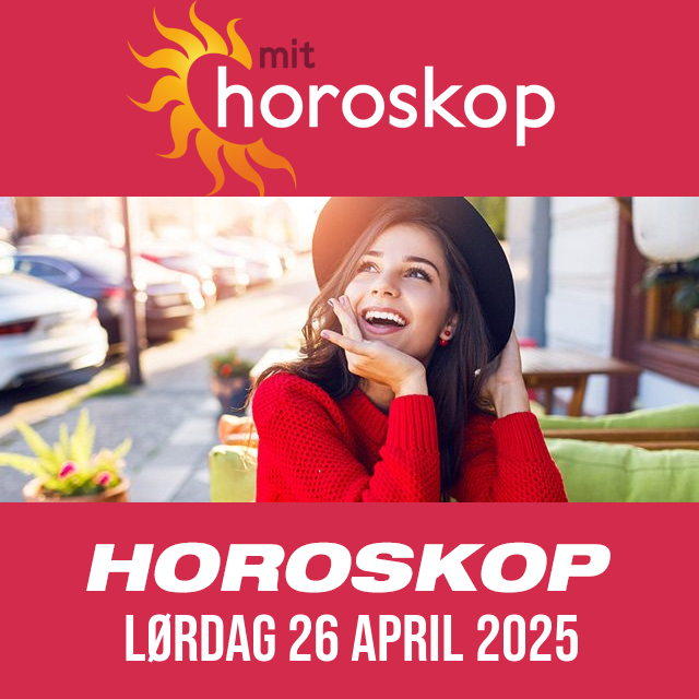 Daglig horoskop for Lørdag 26 April 2025