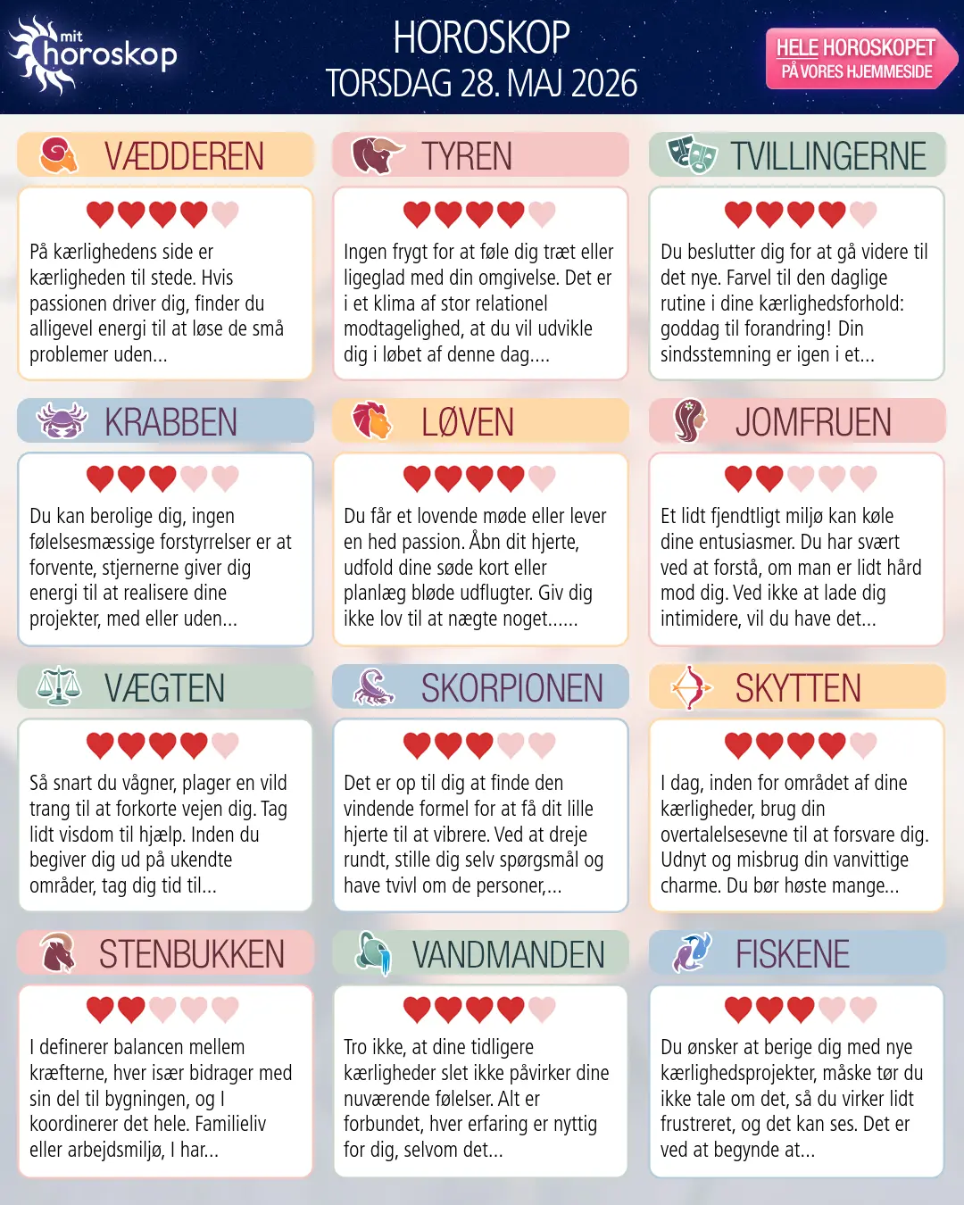 Skytten: dit horoskop for 30. Maj 2026