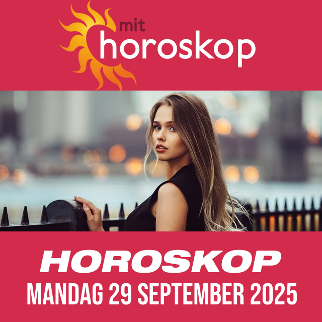 Daglig horoskop for Mandag 29 September 2025