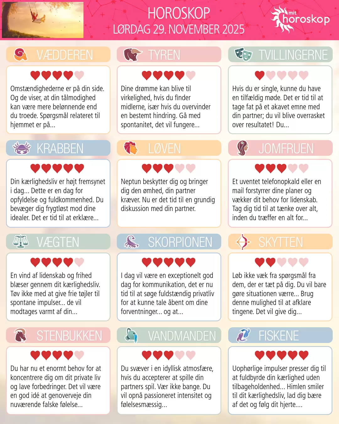 Fiskene: dit horoskop for i morgen, 30. November 2025