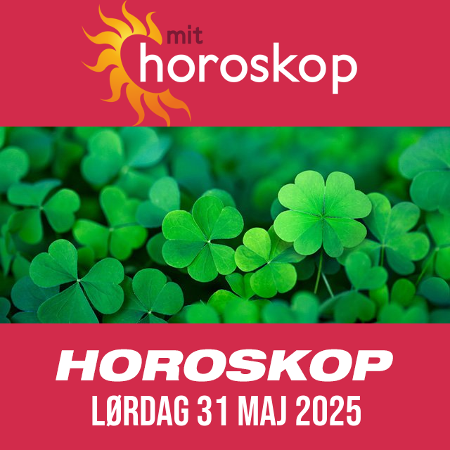 Daglig horoskop for Lørdag 31 Maj 2025